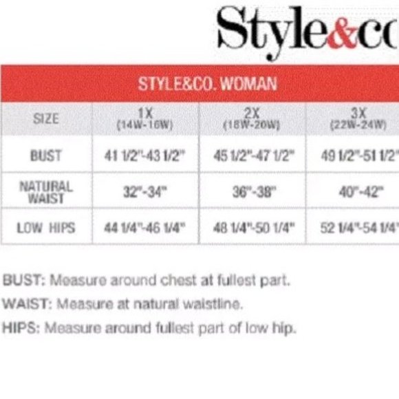 Style & Co. Women's PLUS V-Neck Blouse 2X NWT - Picture 8 of 8